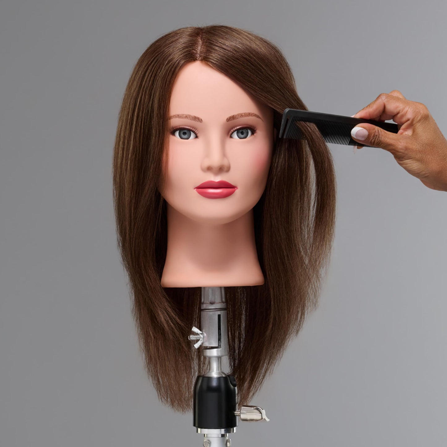 Dark Gray Fromm Penelope Mannequin Hair, 18 to 20 Inch