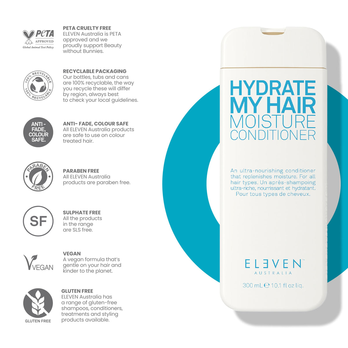 White Smoke ELEVEN AUSTRALIA Hydrate My Hair Moisturizing Conditioner
