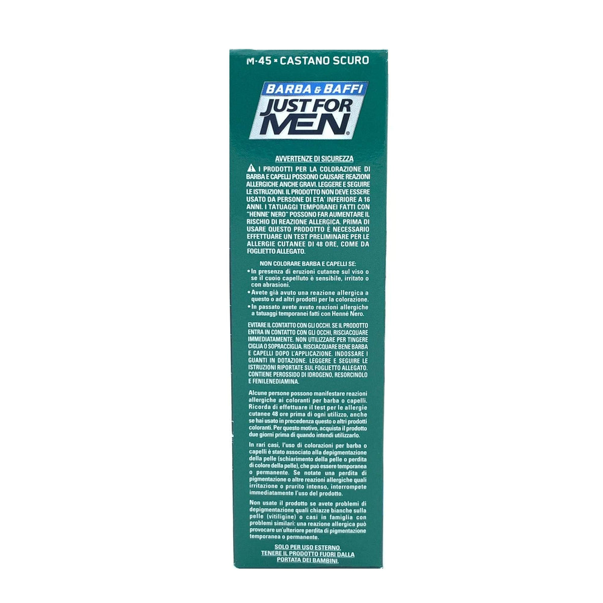 Cadet Blue Just For Men Moustache And Beard Facial Hair Gel Colour M45 (Dark Brown Black)