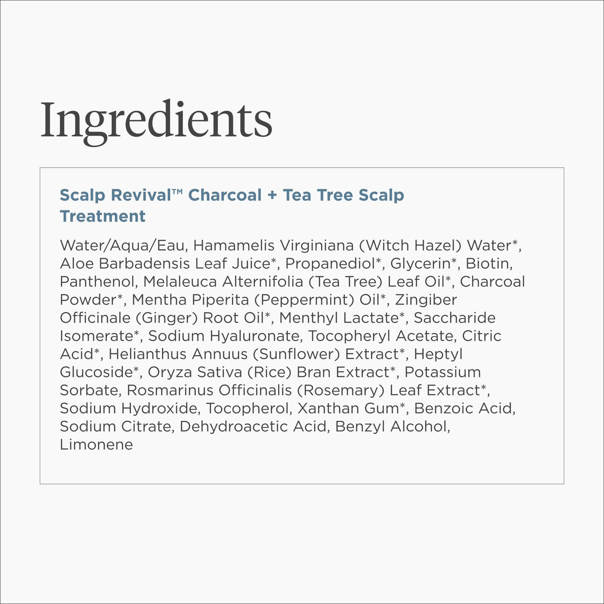 White Smoke Briogeo Scalp Revival Charcoal + Tea Tree Scalp Treatment | Leave-In Serum