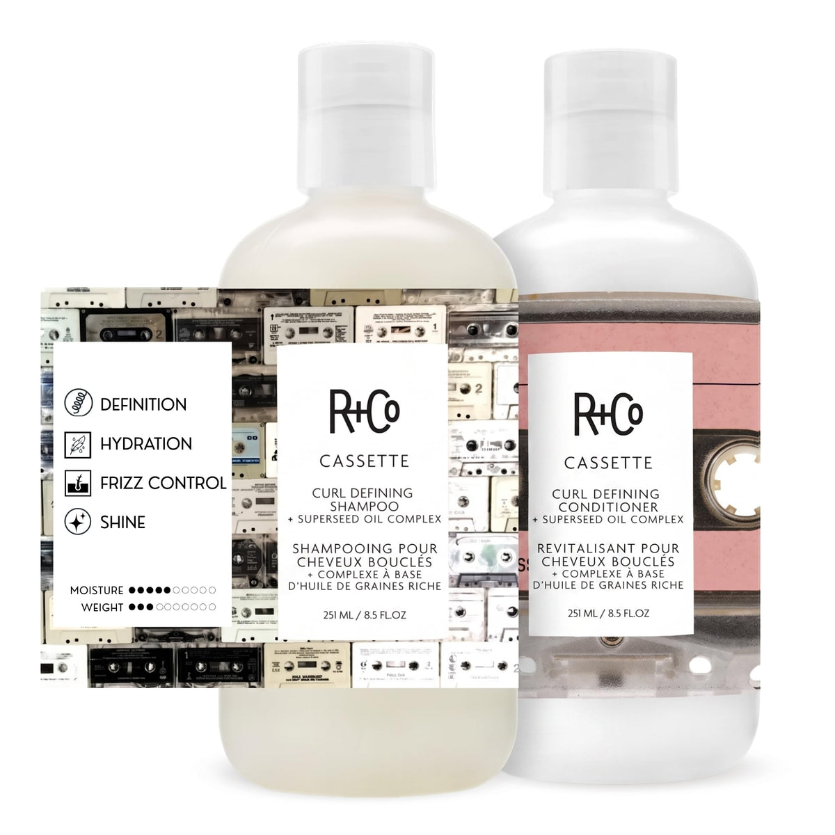 White Smoke R+Co Atlantis Moisturizing B5 Shampoo and Conditioner Set, 33.8 oz (2 Pack)