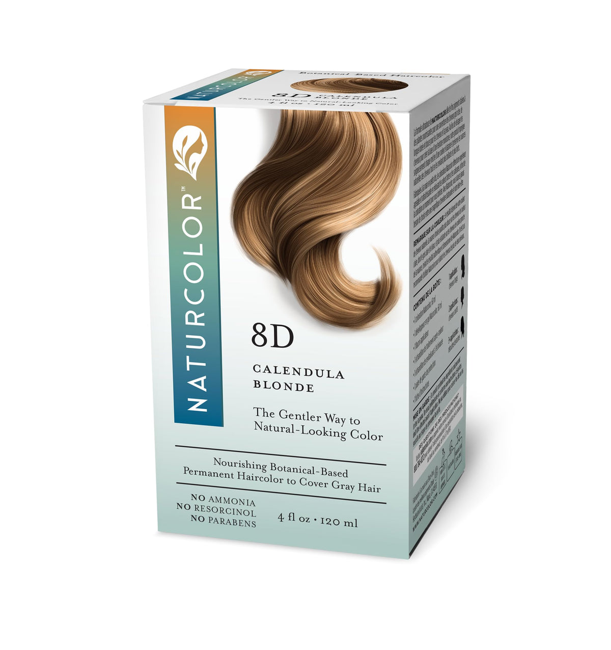 White Smoke Naturcolor 8D Calendula Blonde Permanent Hair Color, Ammonia-Free, 4 fl oz