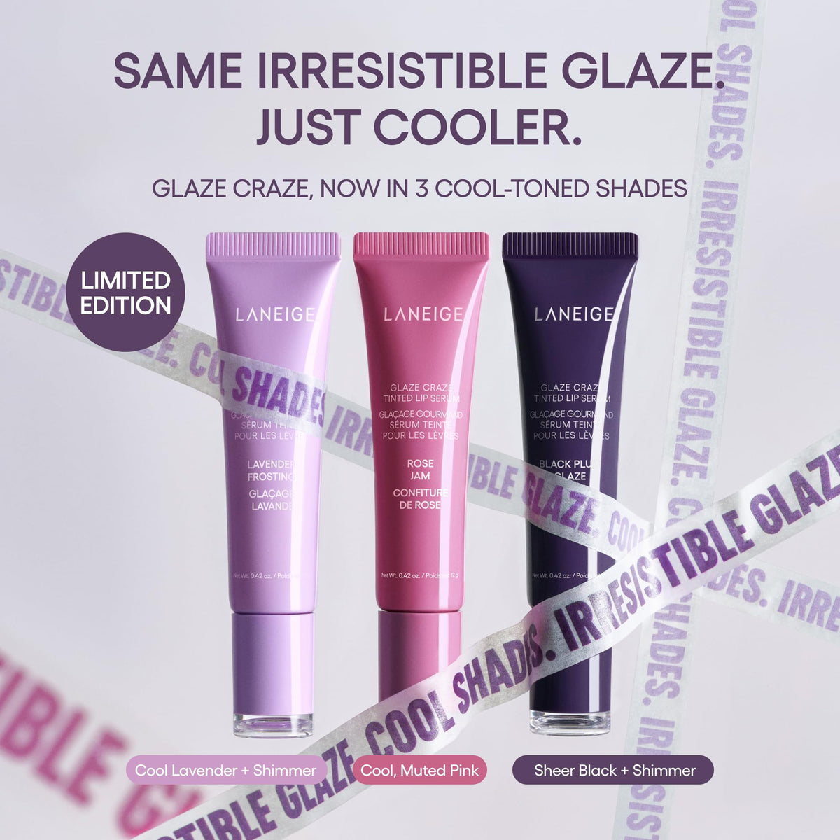Light Gray LANEIGE Blurred Skin & Glowy Lips Set
