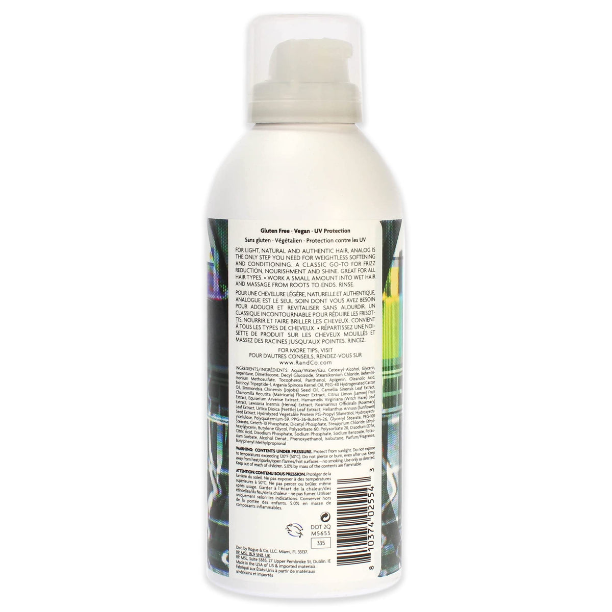 White Smoke R+Co ANALOG Cleansing Foam Conditioner 177 ml / 5.75 oz