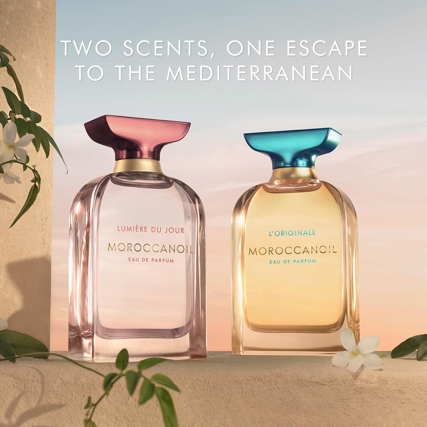 Light Gray Moroccanoil Mini L’Originale & Lumière du Jour Eau de Parfum Set