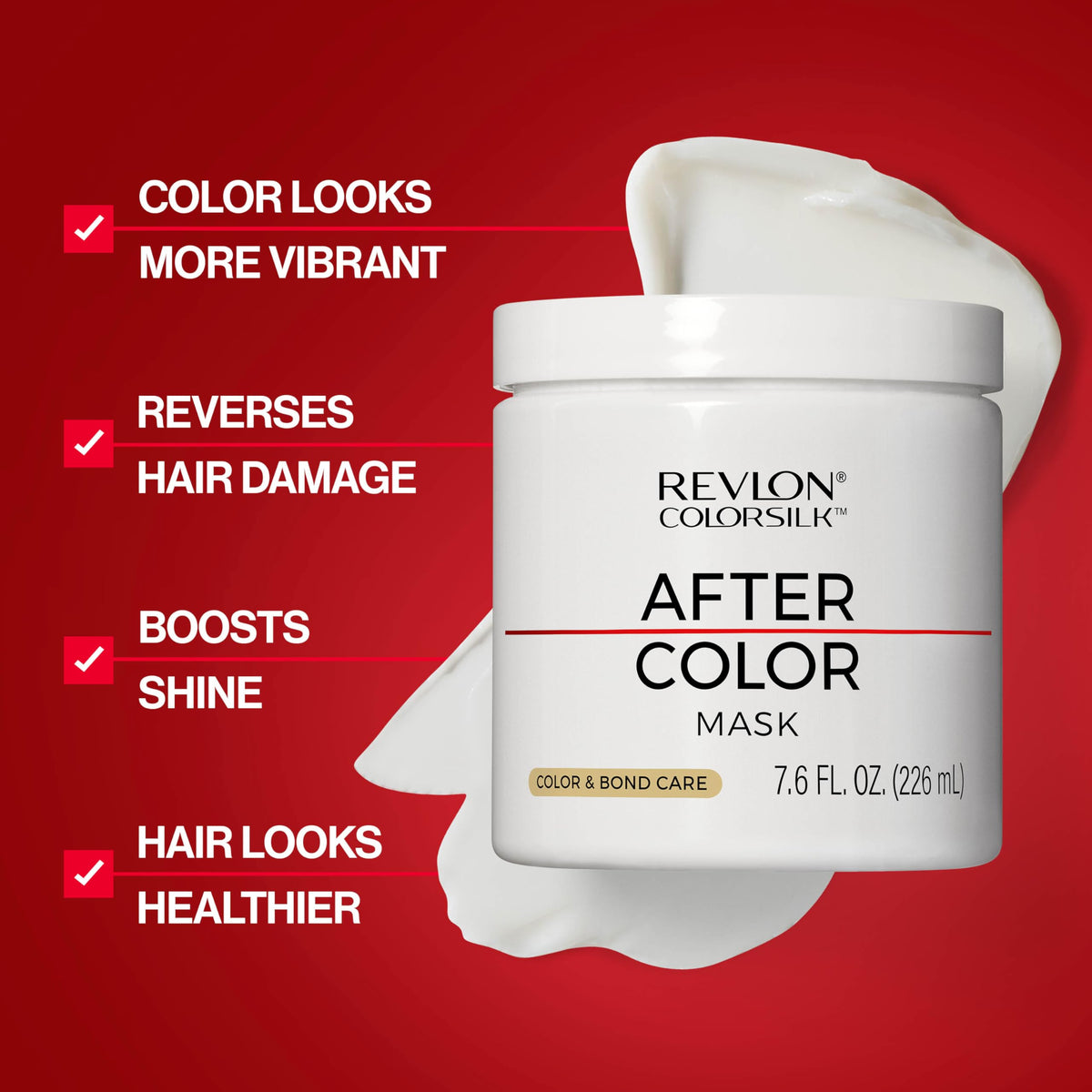 Firebrick REVLON ColorSilk After Color Care Hair Mask, 7.1 fl oz