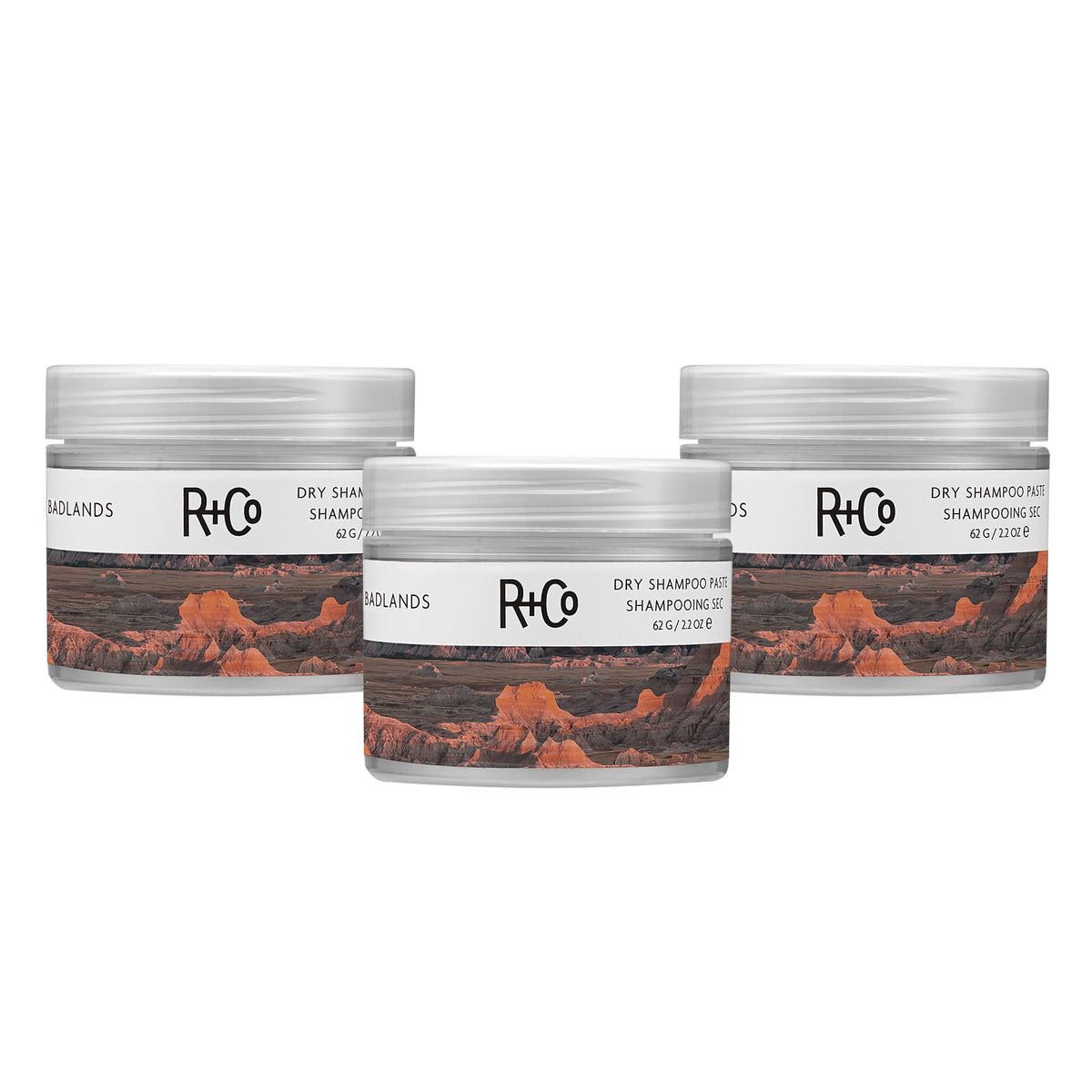 White Smoke R+Co BADLANDS Styling Paste, Relative Paradise Scent