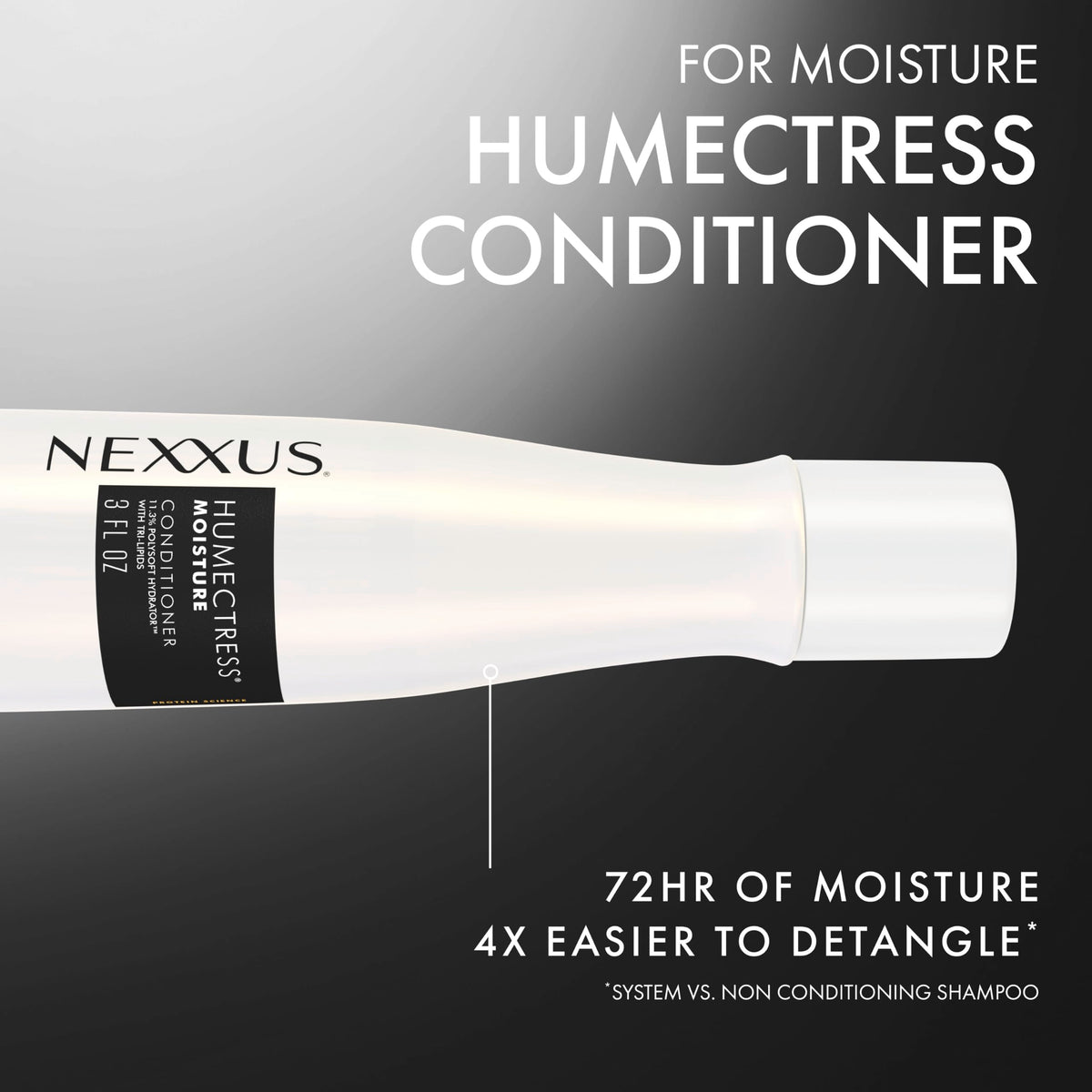 Dark Slate Gray Nexxus Humectress Conditioner for Ultimate Moisture for Dry Hair Powered by Polysoft Hydrator Technology with Tri-lipids 3 oz