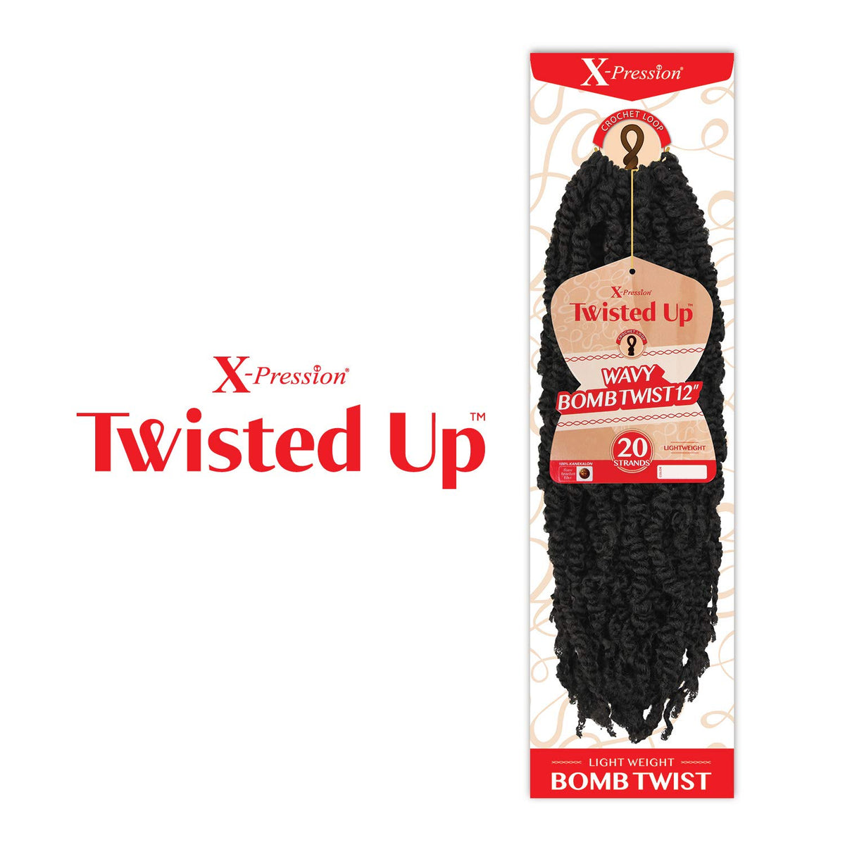 White Smoke MULTI PACK DEALS! Outre Crochet Braids X-Pression Twisted Up Wavy Bomb Twist 12" (1-PACK, 1)