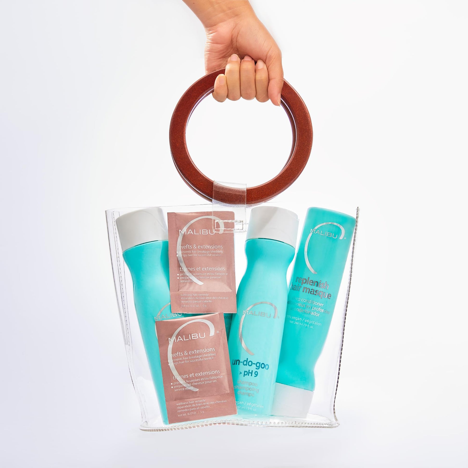 White Smoke Malibu C Wefts and Extensions Wellness Hair Collection - Hair Care for Extensions and Wefts Maintenance - Helps Reduces Breakage & Shedding - Maintains Natural-Looking Connections