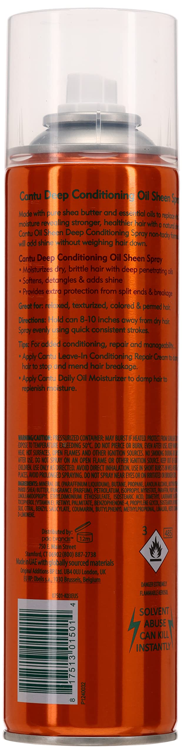Dark Red Cantu Shea Butter Oil Sheen Deep Conditioning Spray 10 Ounce (295ml) (2 Pack)