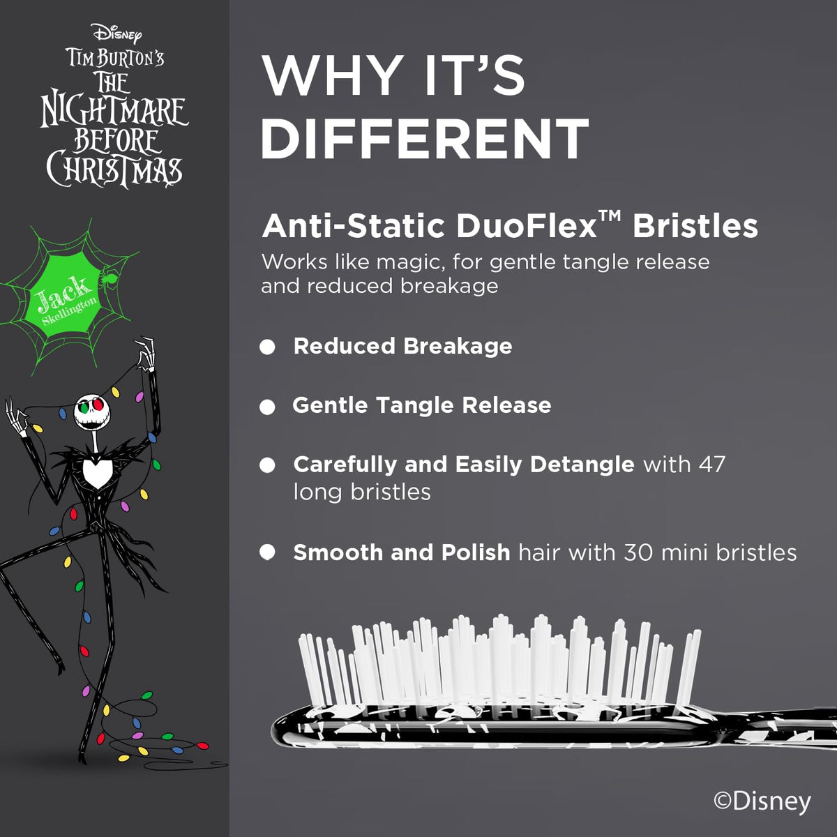Dim Gray FHI Heat UNbrush Nightmare Before Christmas Collection - Jack, Sally, Oogie Boogie, and Zero