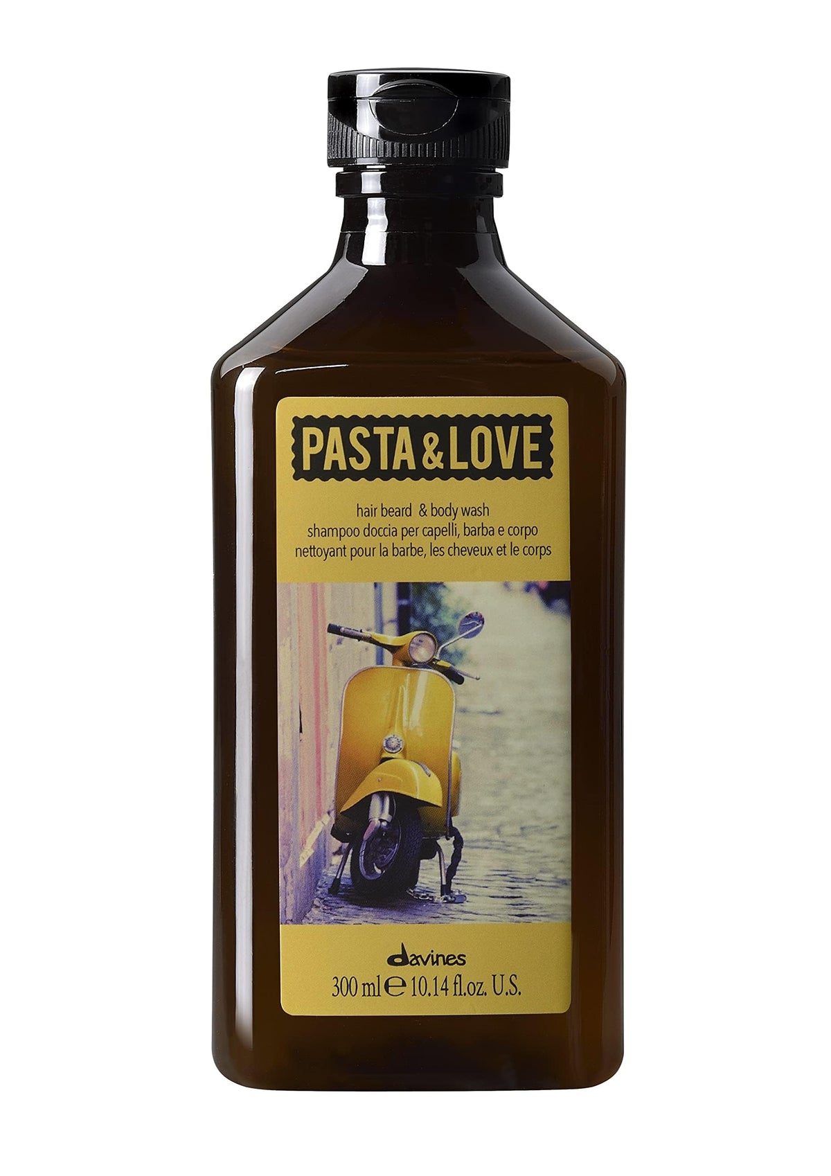 White Smoke Davines Pasta & Love Hair Beard & Body Wash 3-In-1 Daily Hydrating Cleanser