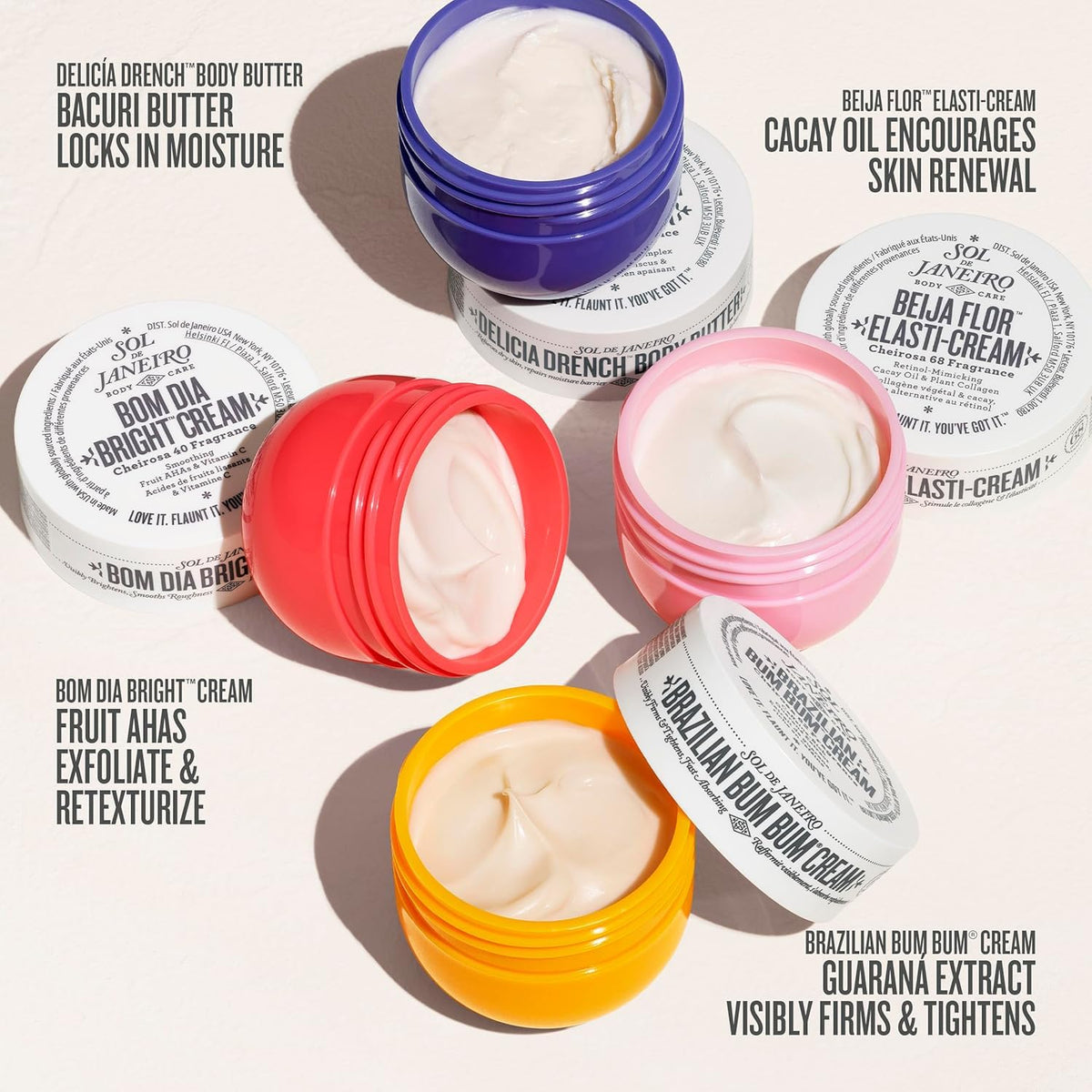 Misty Rose Sol de Janeiro Body Boldly Body Cream Discovery Set - Amazon Exclusive