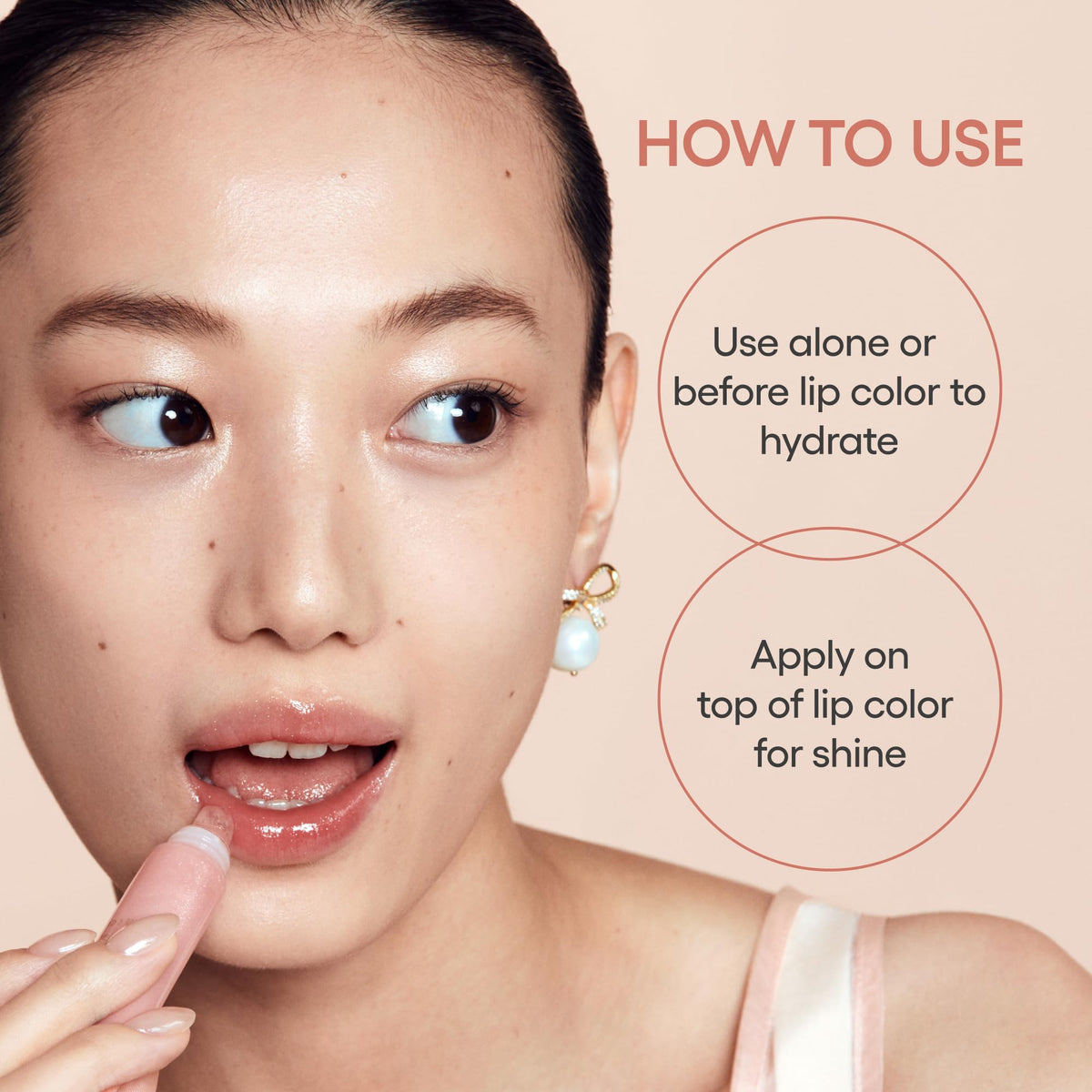 Light Gray LANEIGE Lip Glowy Balm: Sheer Tinted Lip Treatment Balm Tube