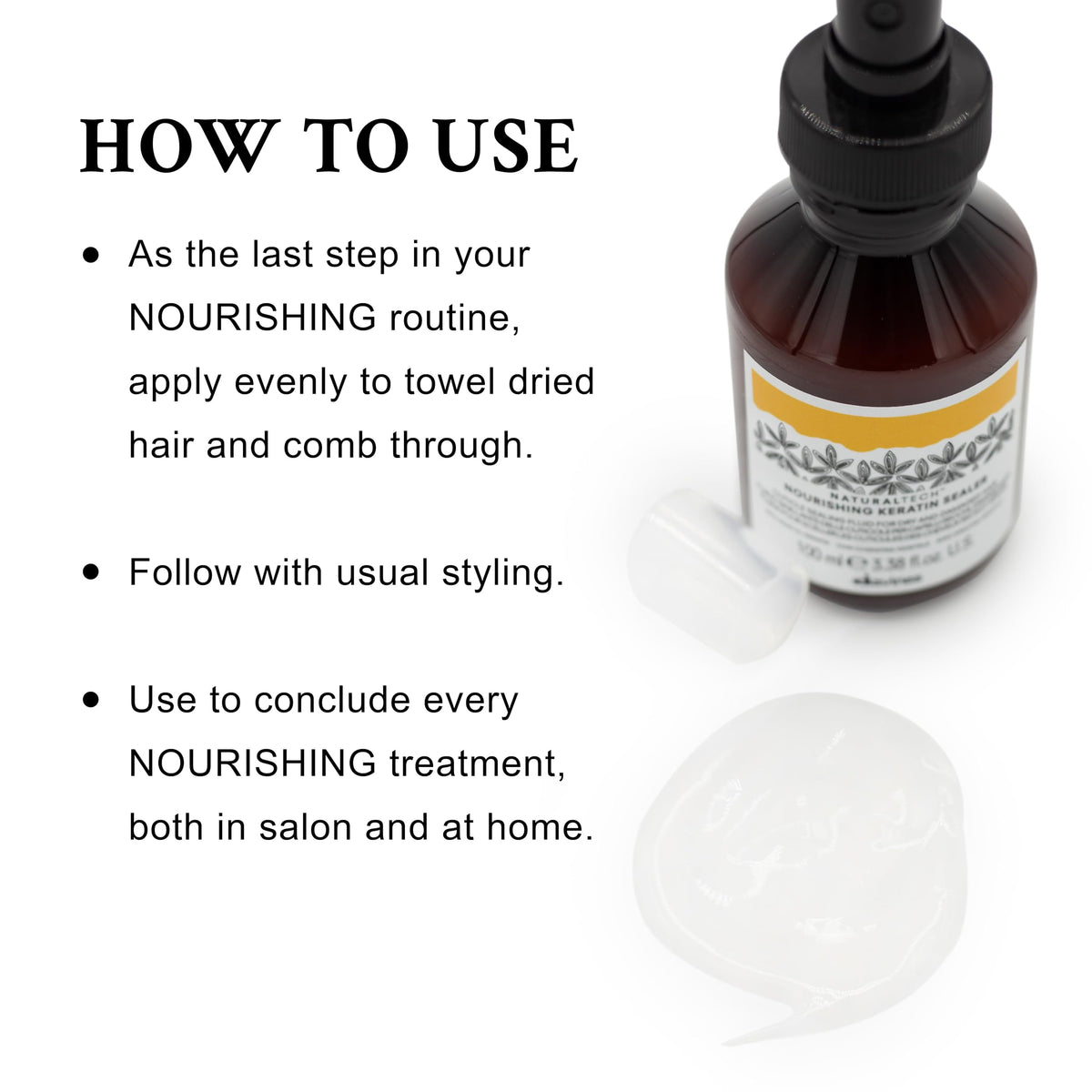 White Smoke Naturaltech Nourishing Keratin Sealer, Protective & strengthening leave-in