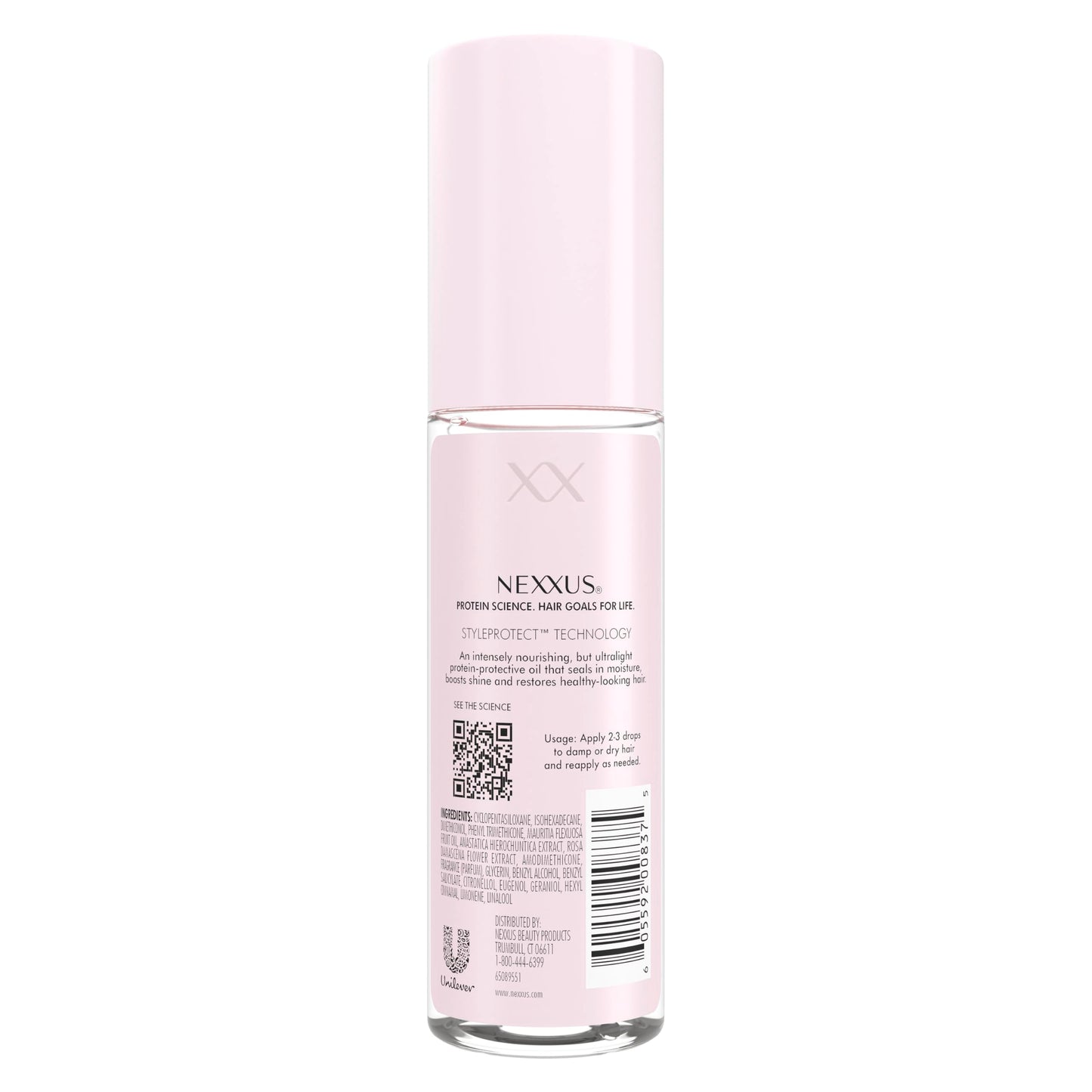 Misty Rose Nexxus Styling Hair Care Hair Oil Repair & Nourish Ultra Lightweight Hair Oil, Powered by STYLEPROTECT Technology 4 oz