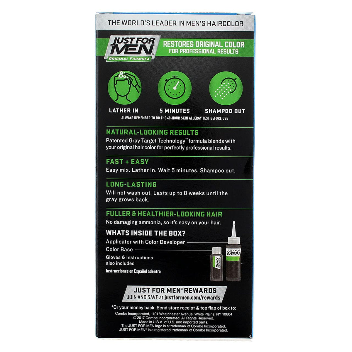 Black JUST FOR MEN Hair Color Light-Medium Brown H30 1 Each (Pack of 5)