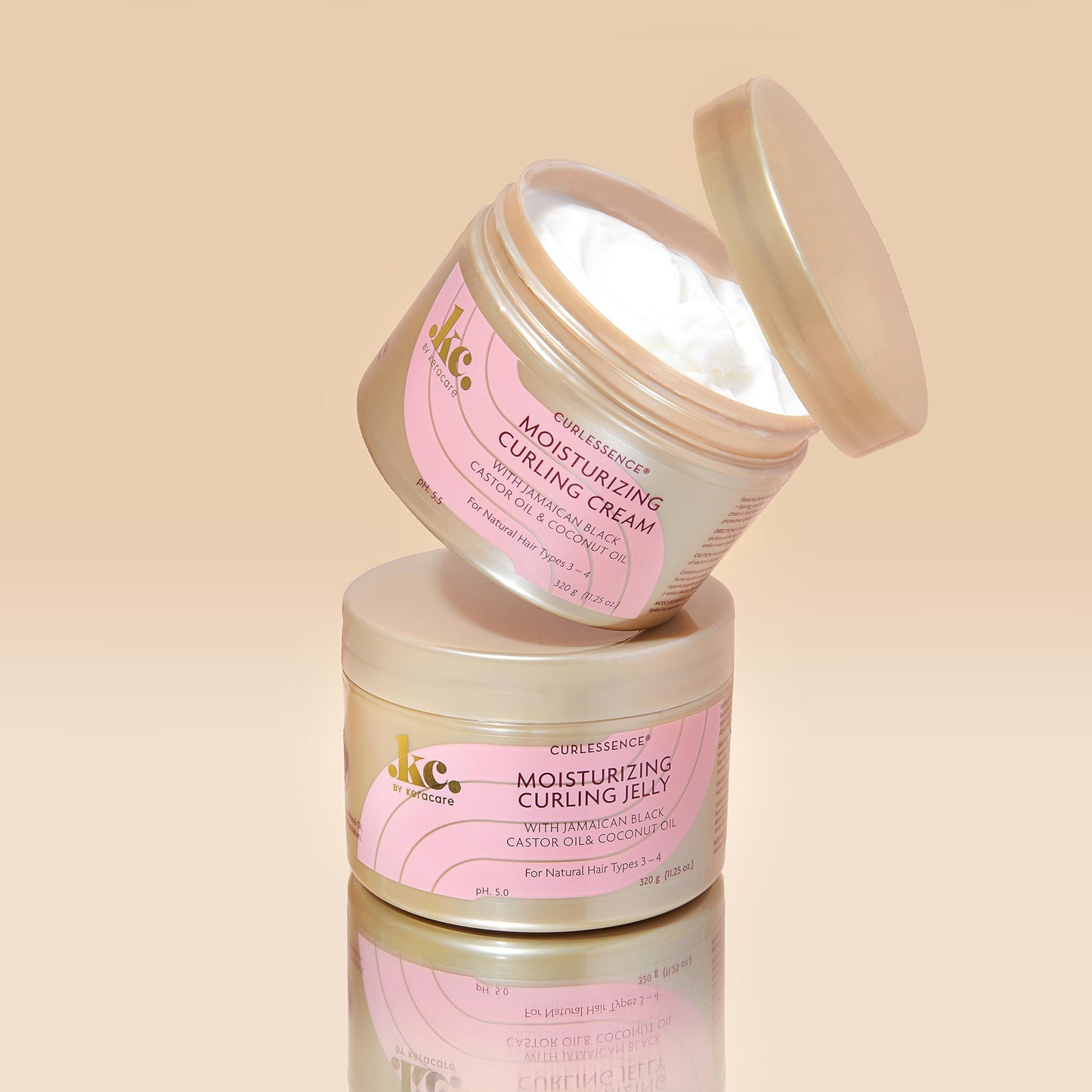 Bisque KeraCare CurlEssence Moisturizing Coconut Curling Cream - With Jamaican Black Castor Oil & Coconut Oil - For Curly Hair - SIlicone and Paraben Free - 11.25 oz
