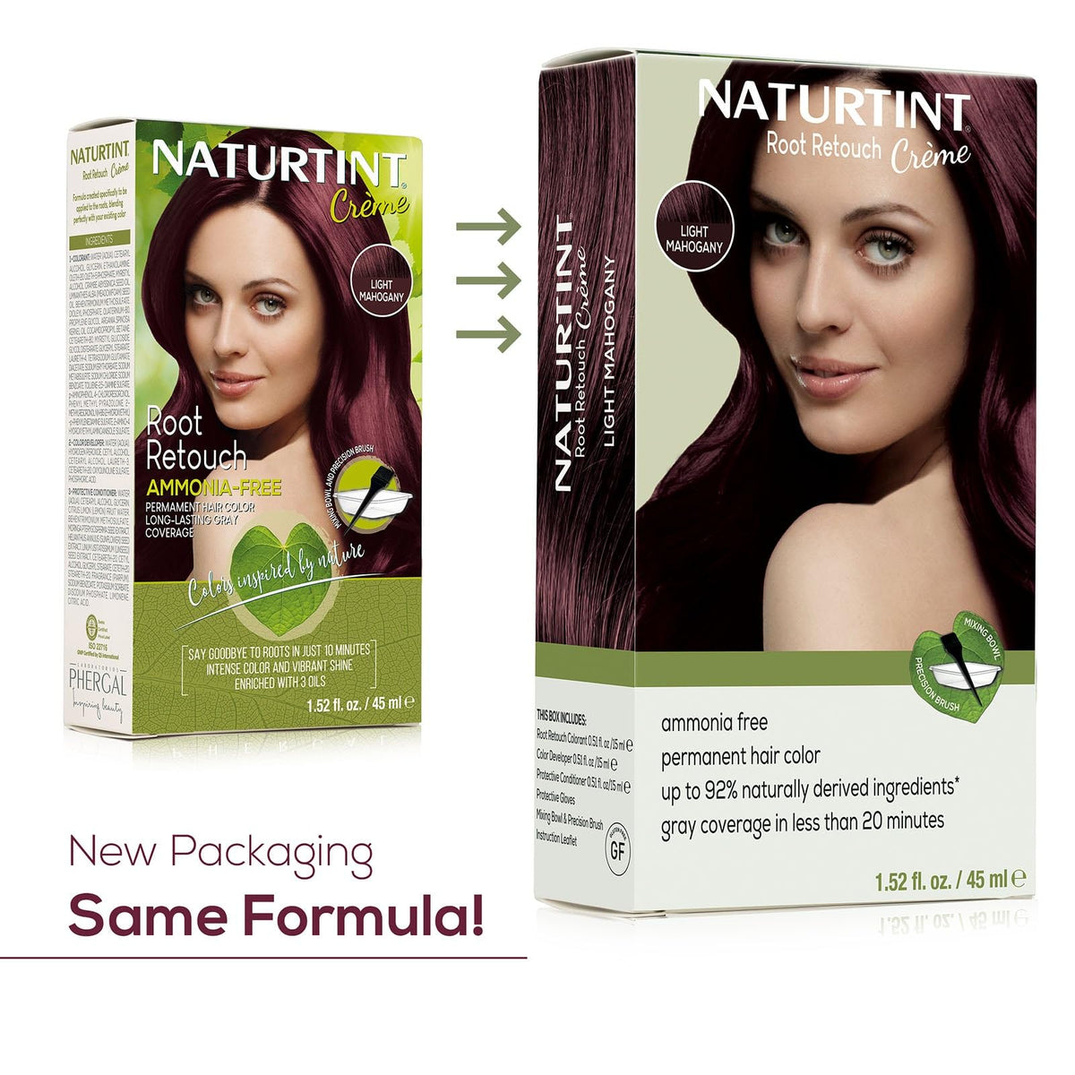 White Smoke Naturtint Light Mahogany Root Retouch Crème Permanent Hair Color - Ammonia Free, Conceal Grays, No Artificial Scent, 1.52 Fl Oz