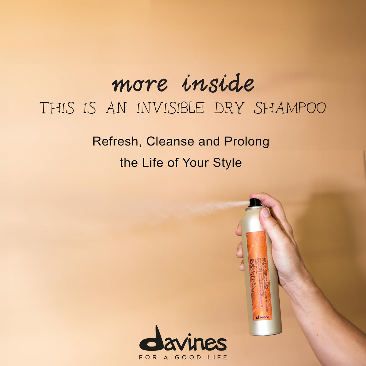 Peach Puff Davines This Is An Invisible Dry Shampoo