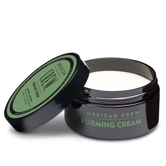 White Smoke American Crew Men's Hair Forming Cream, Like Hair Gel with Medium Hold & Medium Shine, 3 oz