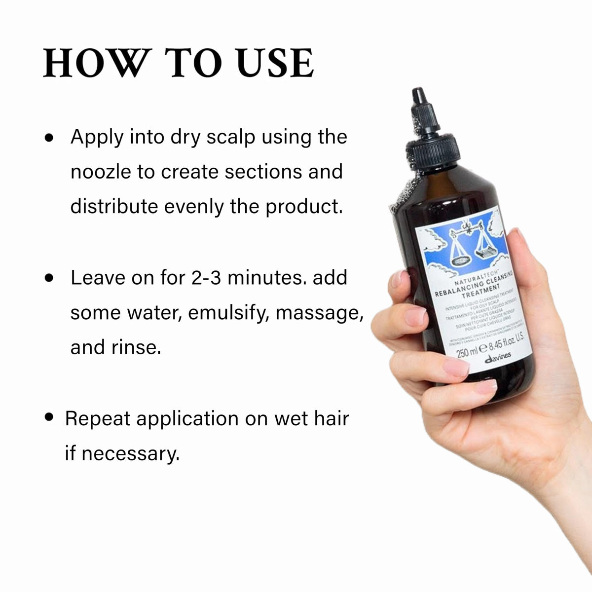 White Smoke Naturaltech Rebalancing Cleansing Treatment, for greasy scalp & heavy hair