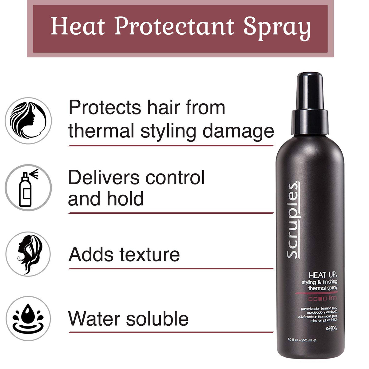 White Smoke Scruples Heat Up Thermal Spray, Set of 2 (8.5oz)