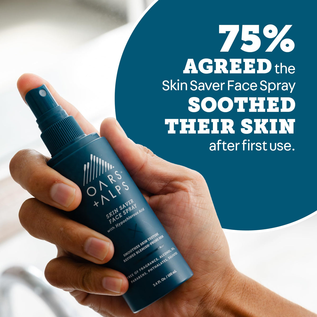 Dark Cyan Oars + Alps Hypochlorous Acid Spray for Face, Skin Saver, 3.4oz