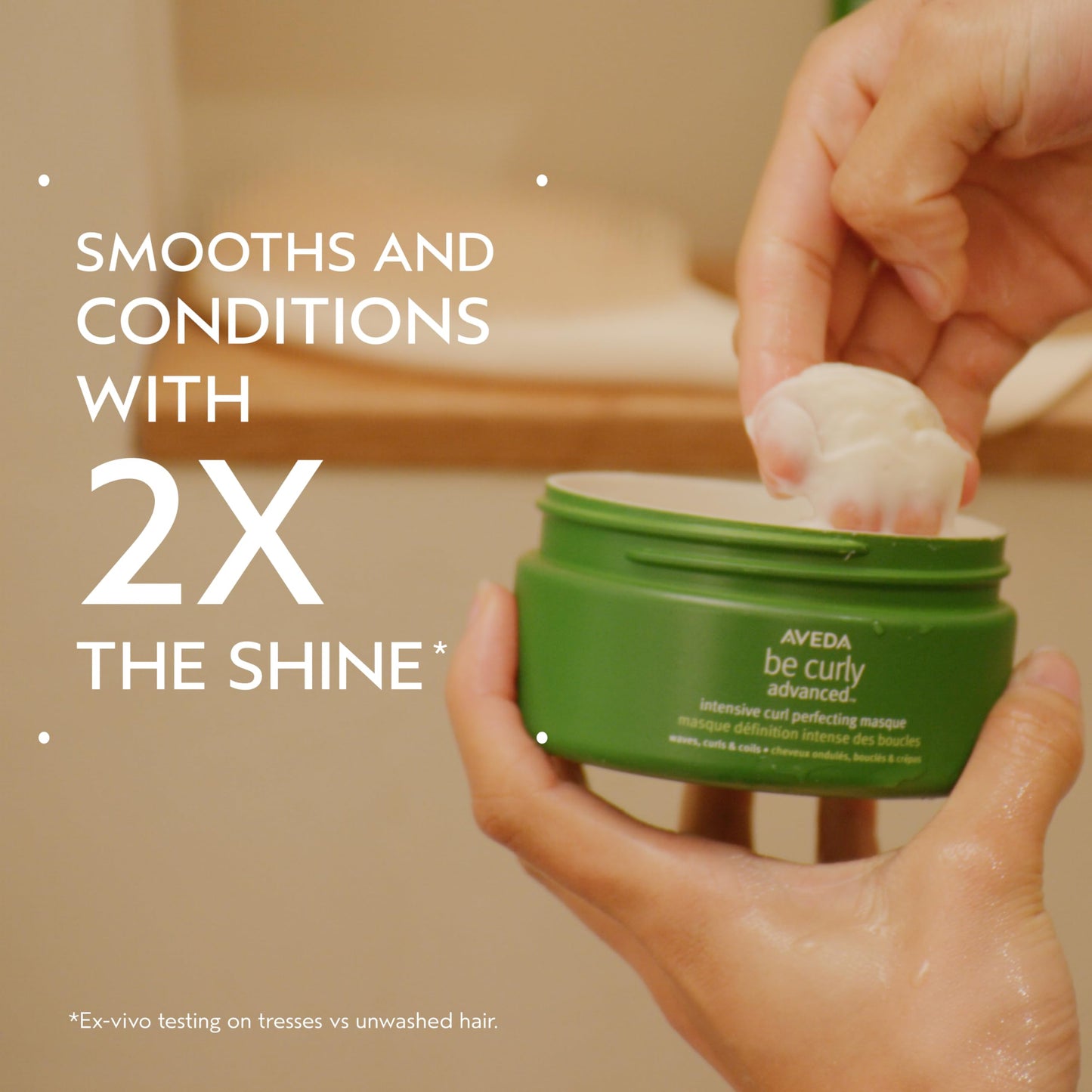 Rosy Brown Aveda Be Curly Advanced Intensive Curl Perfecting Masque | Deep Conditioning Masque for Curly, Coily & Wavy Hair | Fights Frizz| Silicone Free | Sulfate Free | 97% Naturally Derived*, 6.7 Fl Oz