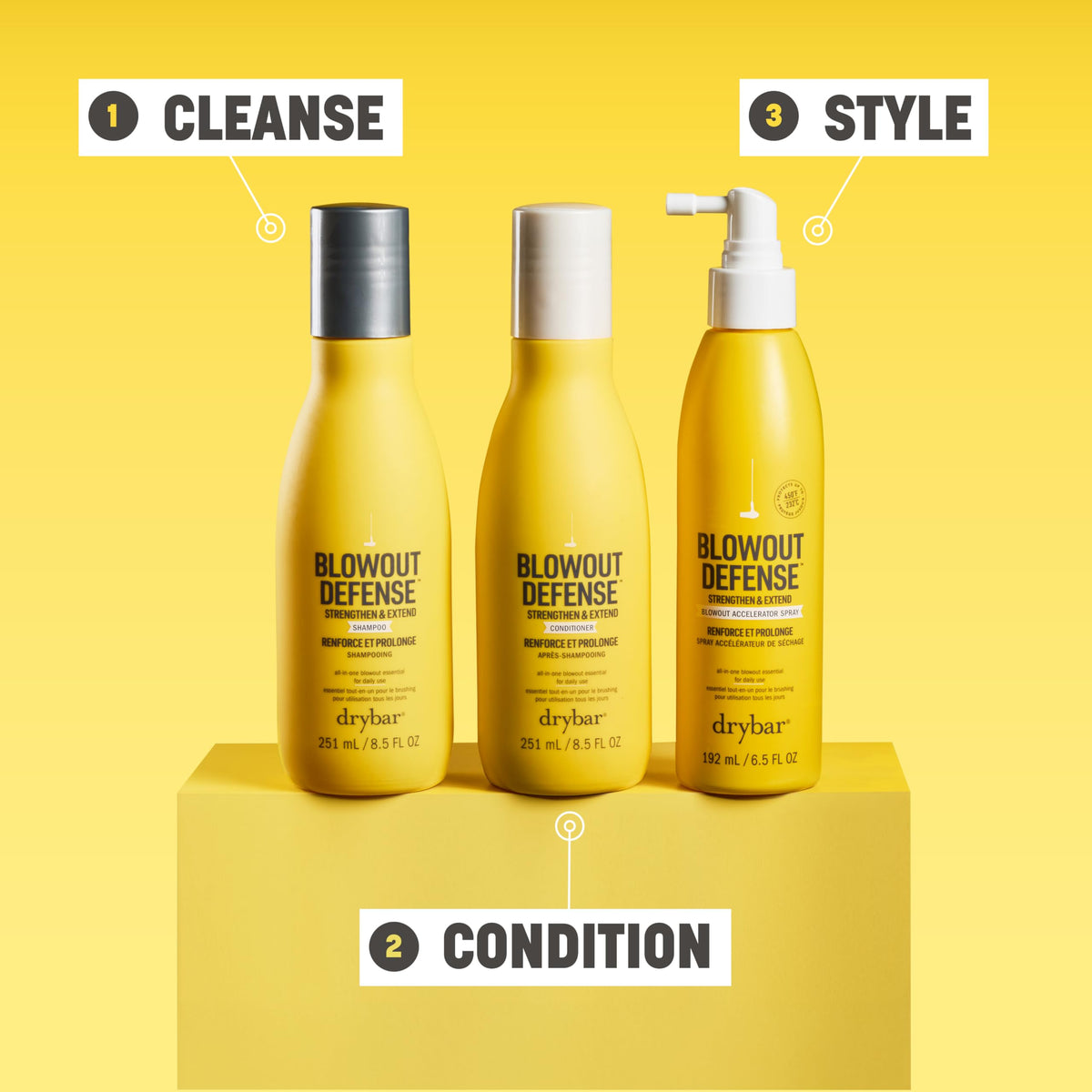 Light Goldenrod Drybar Blowout Defense Strengthen & Extend Shampoo