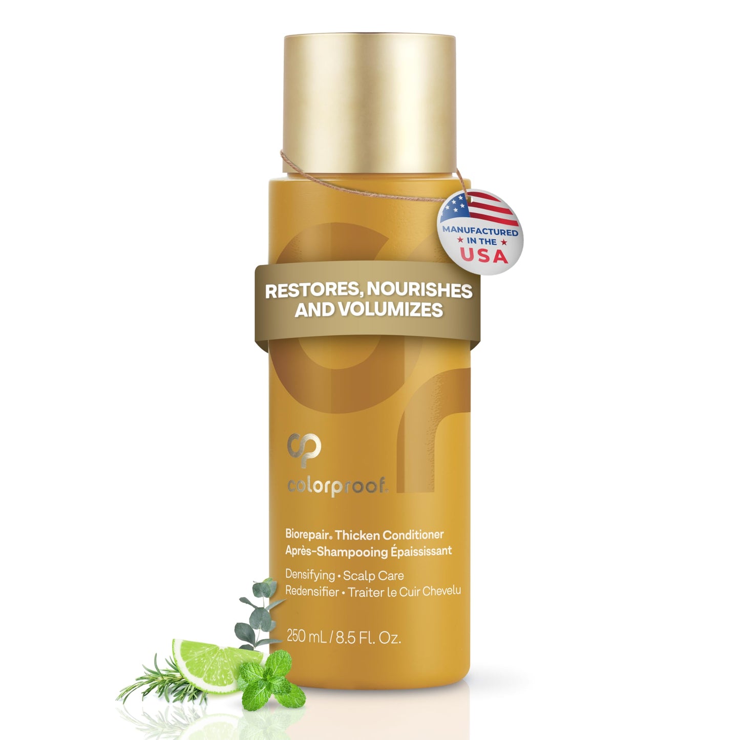 White Smoke Colorproof Biorepair Thicken Conditioner for Thinning Color-Treated Hair, Nourishes & Stimulates Hair & Scalp, Thicker, Fuller Looking Hair, Sulfate-Free, Vegan