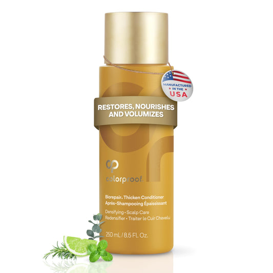 White Smoke Colorproof Biorepair Thicken Conditioner for Thinning Color-Treated Hair, Nourishes & Stimulates Hair & Scalp, Thicker, Fuller Looking Hair, Sulfate-Free, Vegan