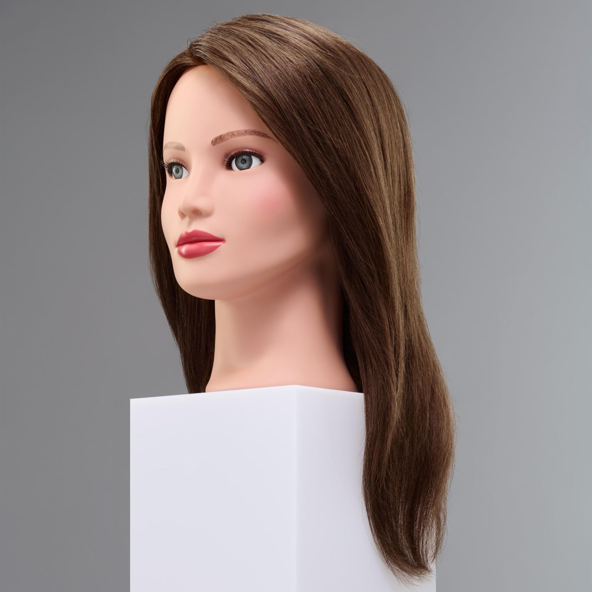 Dark Gray Fromm Penelope Mannequin Hair, 18 to 20 Inch