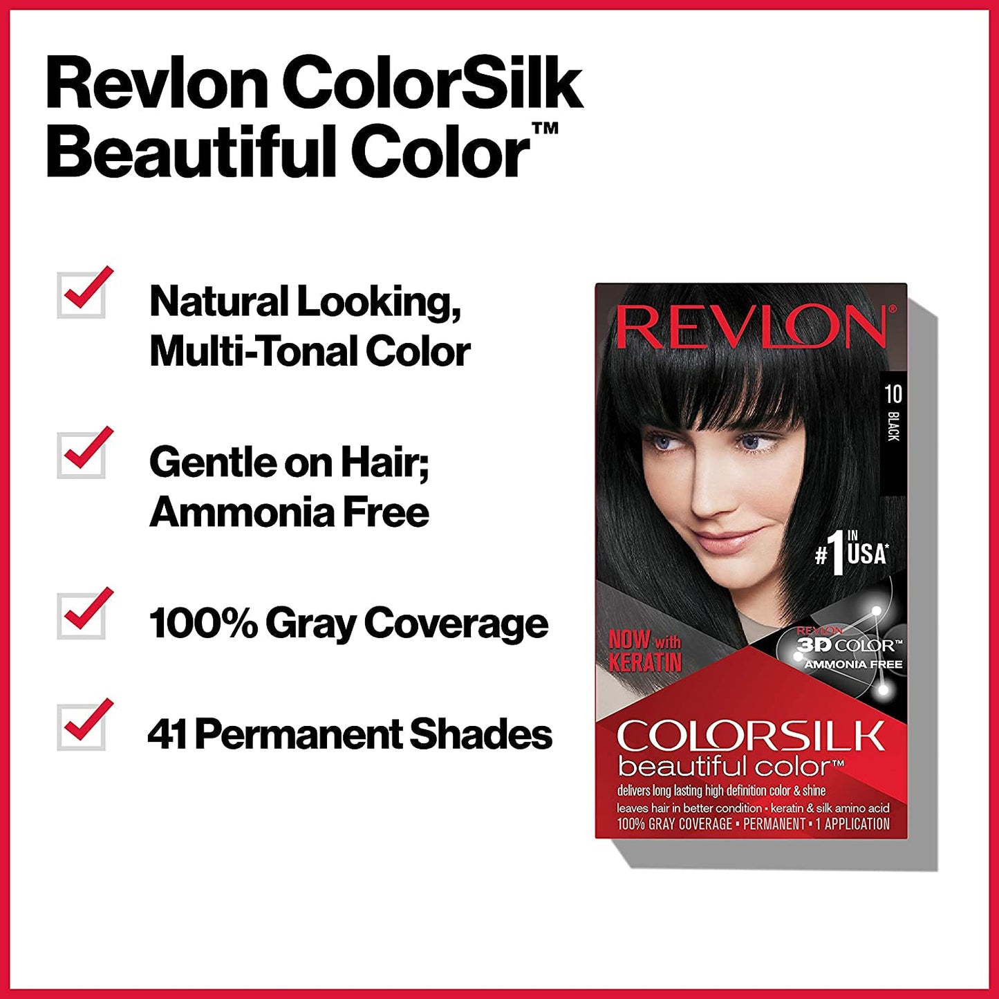 White Smoke Revlon ColorSilk Beautiful Color 41 Medium Brown 1 ea (Pack of 12)