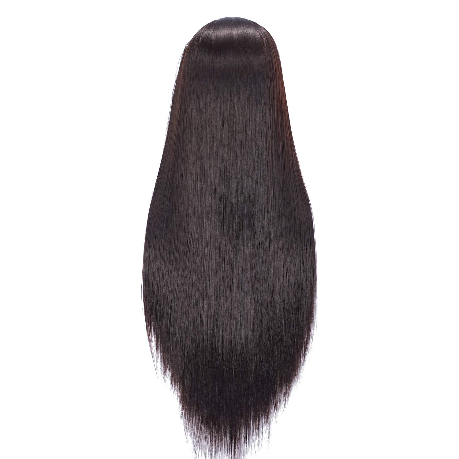White Smoke Hairlink 26-28'' Mannequin Head Synthetic Fiber Long Hair Styling Training Head Dolls for Cosmetology Manikin Maniquins Practice Head with Clamp Stand Holder (6611LB0220)