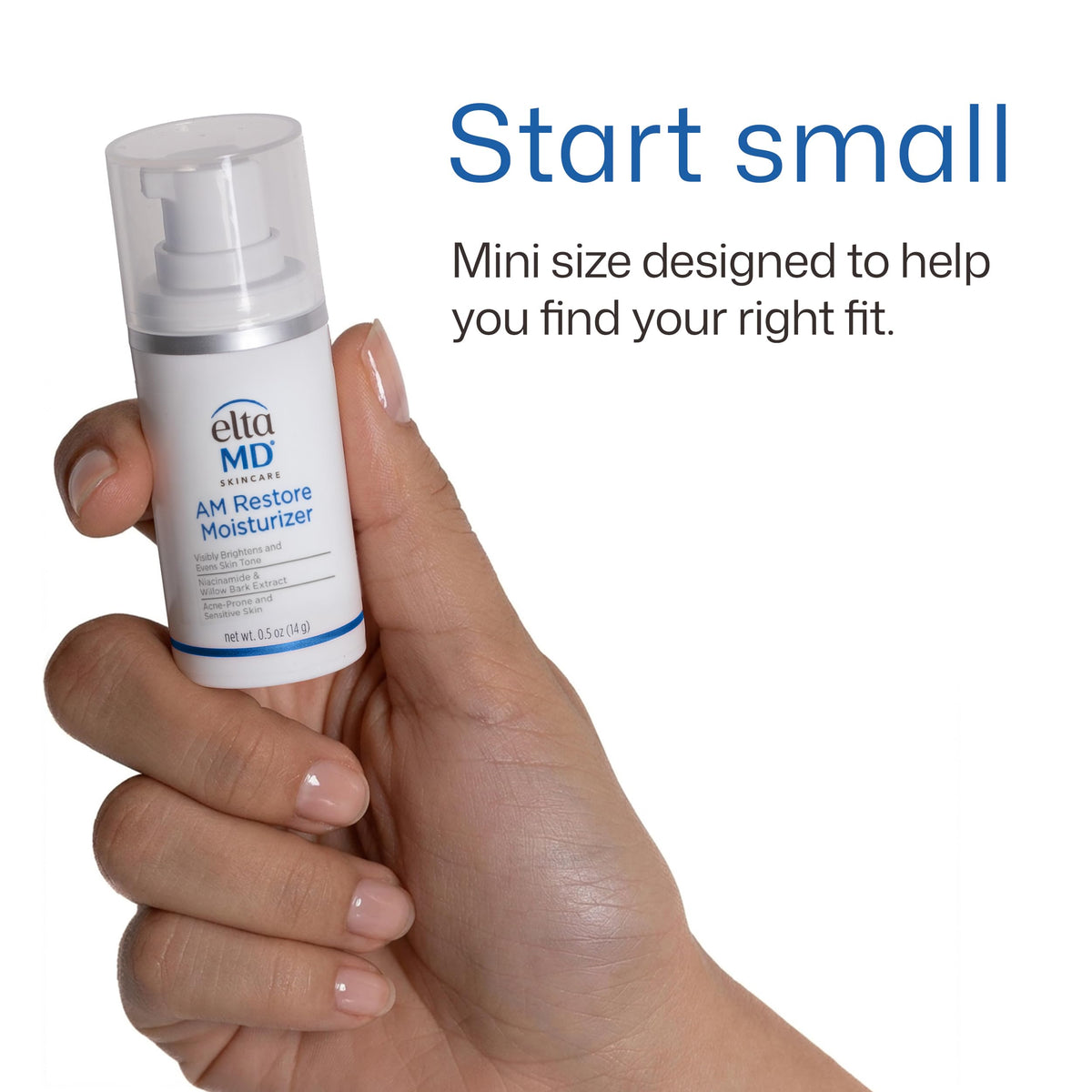 White Smoke EltaMD AM Restore Daily Facial Moisturizer, Lightweight, 0.5 oz