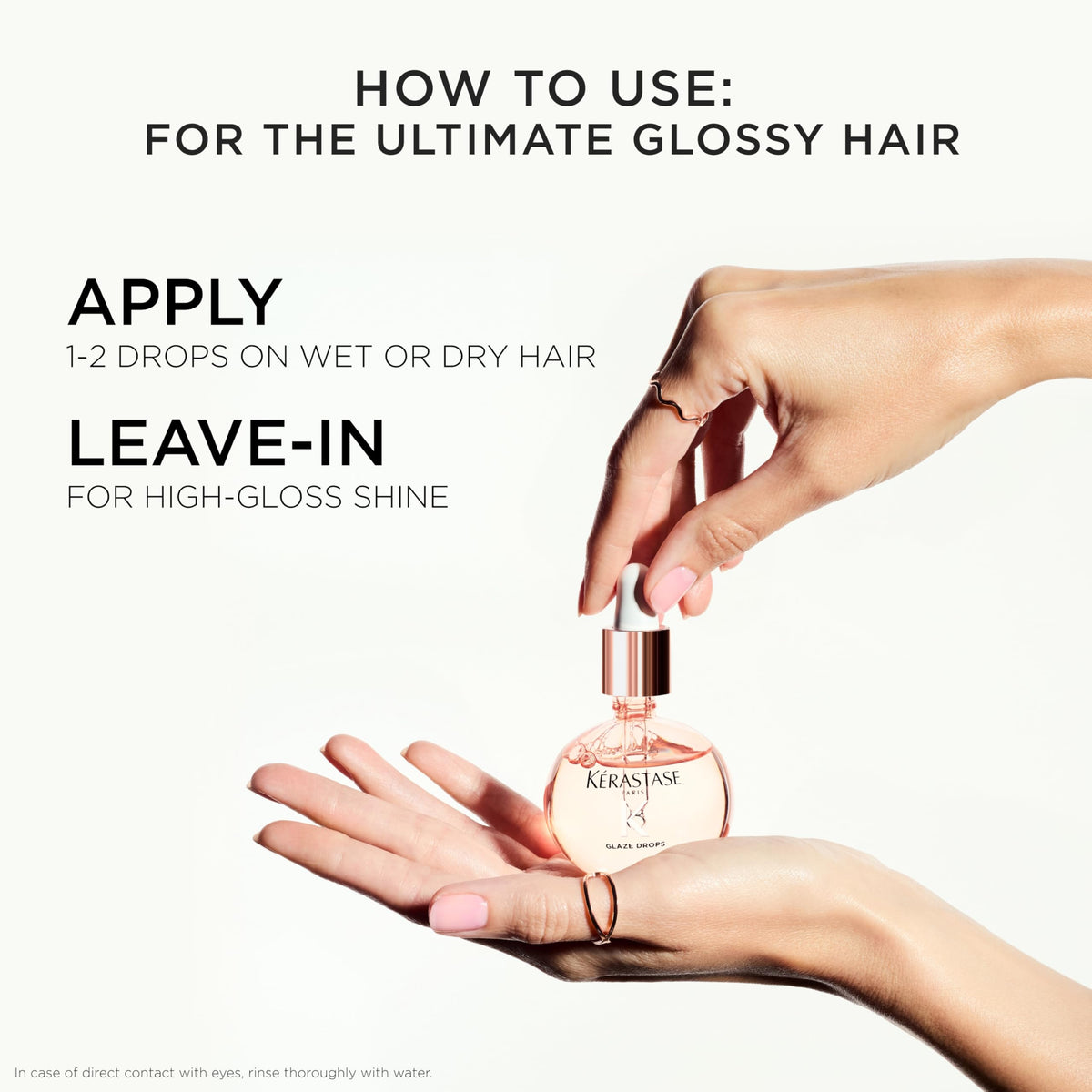 White Smoke Kerastase Gloss Absolu Glaze Drops Hair Oil – Anti-Frizz & High Shine