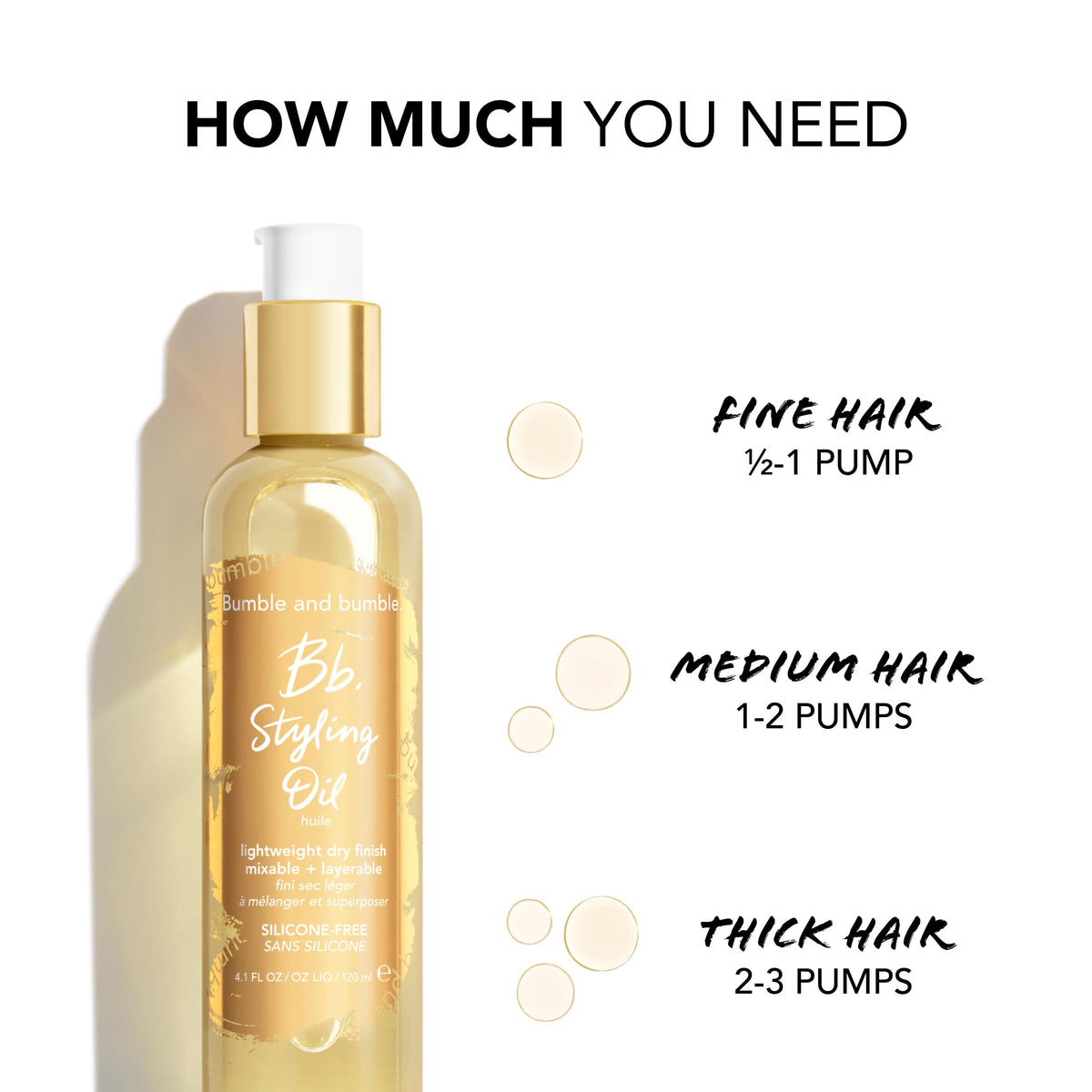White Smoke Bumble and bumble. Styling Oil | Lightweight, Dry Finish, Silicone-Free | Heat Protectant | Split End Prevention + Anti-Frizz | For All Hair Types