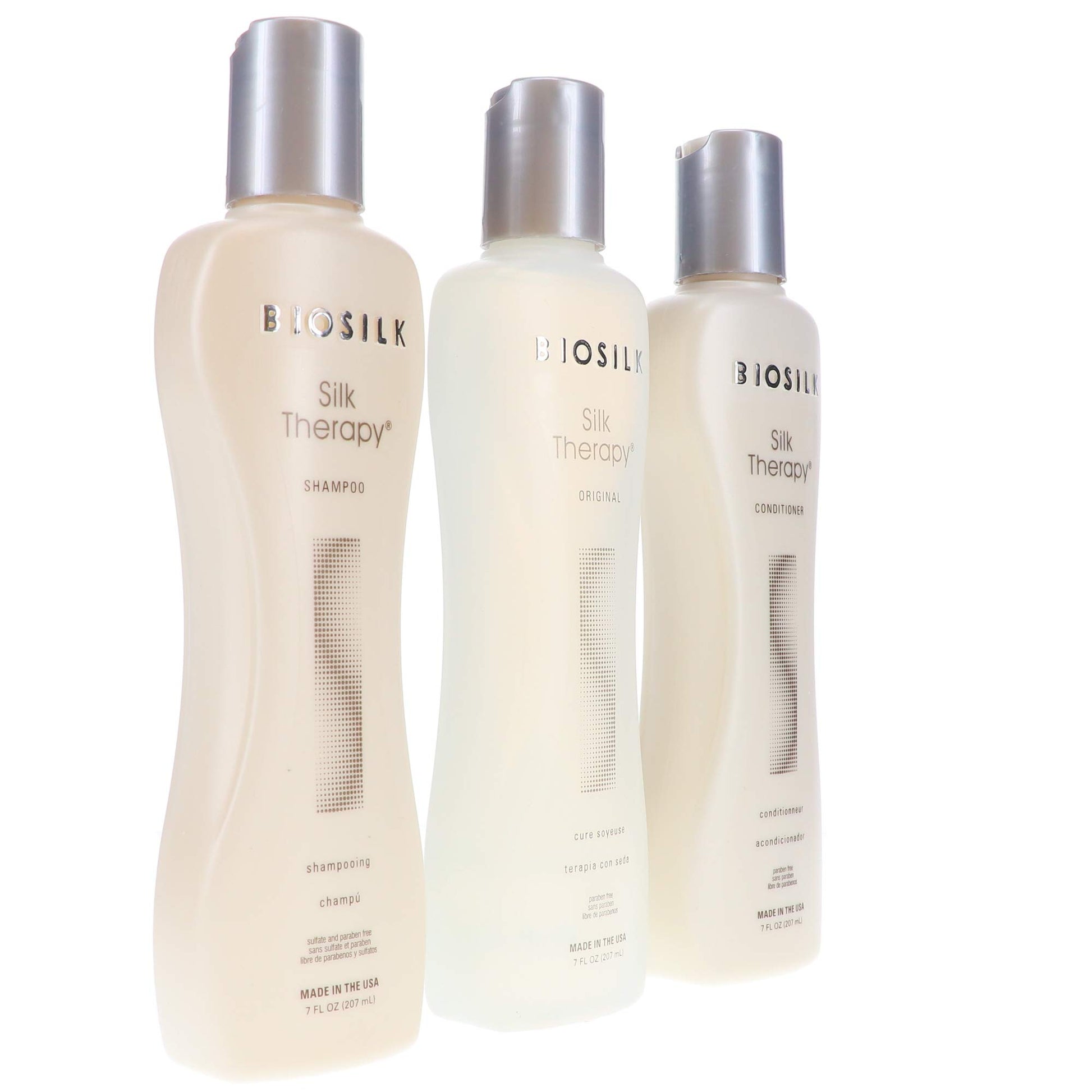 White Smoke BioSilk Therapy Trio Shampoo Conditioner Original, 7 Fl Oz (Pack of 3)