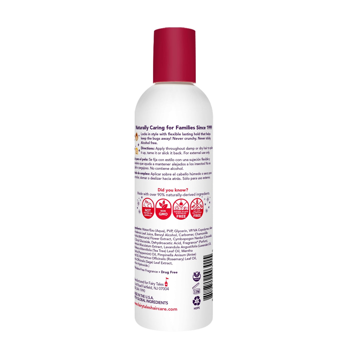 White Smoke Fairy Tales Rosemary Repel Daily Kids Hair Gel – Kids Like the Smell, Lice Do Not, 8 fl oz. (Pack of 1)