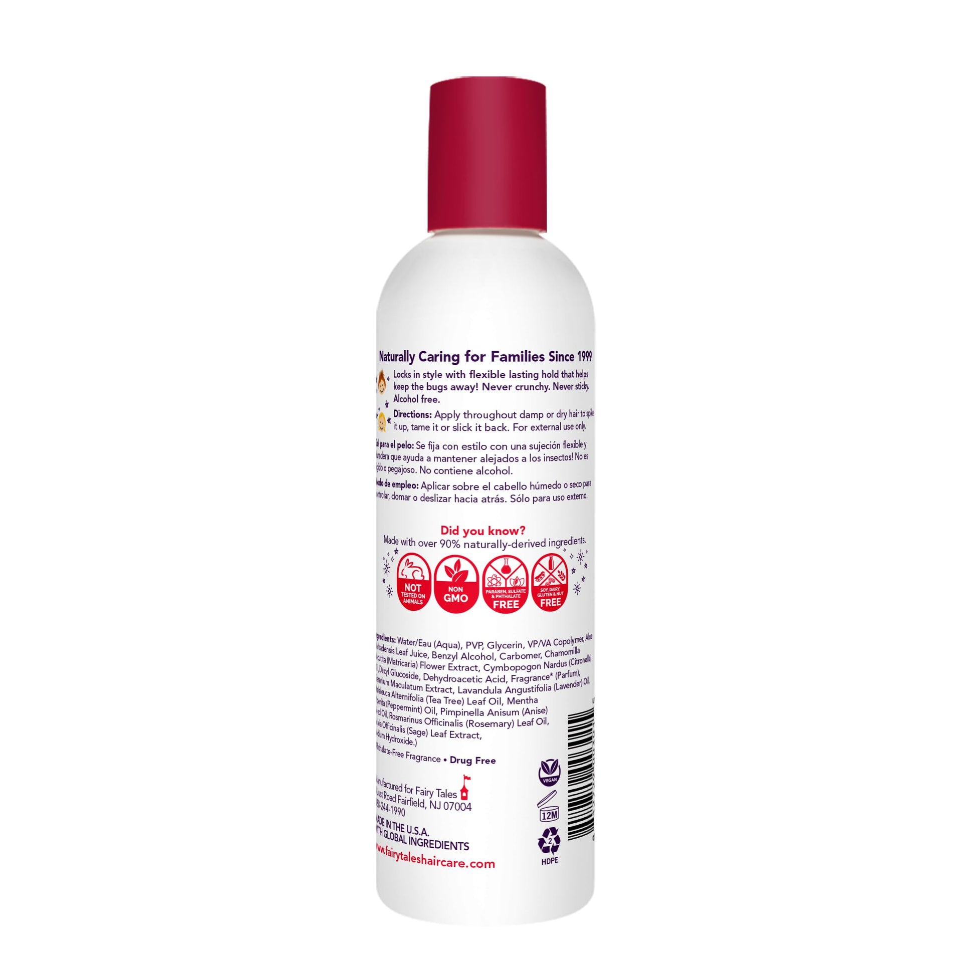 White Smoke Fairy Tales Rosemary Repel Daily Kids Hair Gel – Kids Like the Smell, Lice Do Not, 8 fl oz. (Pack of 1)