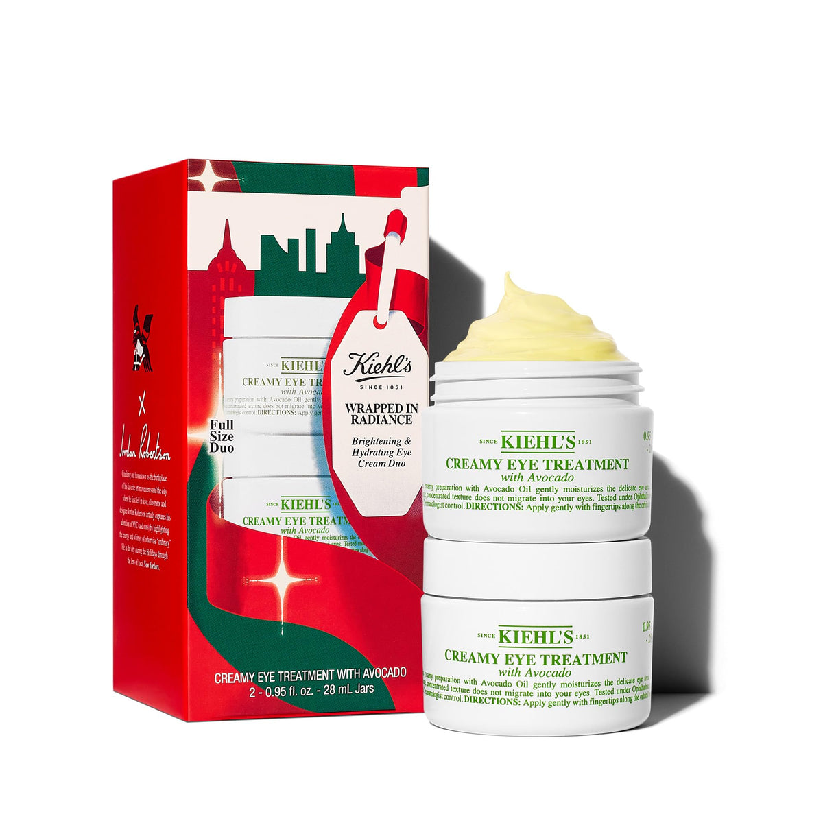White Smoke Kiehl's - Avocado Eye Treatment, for Dry Lines & Puffiness - 0.5 fl oz