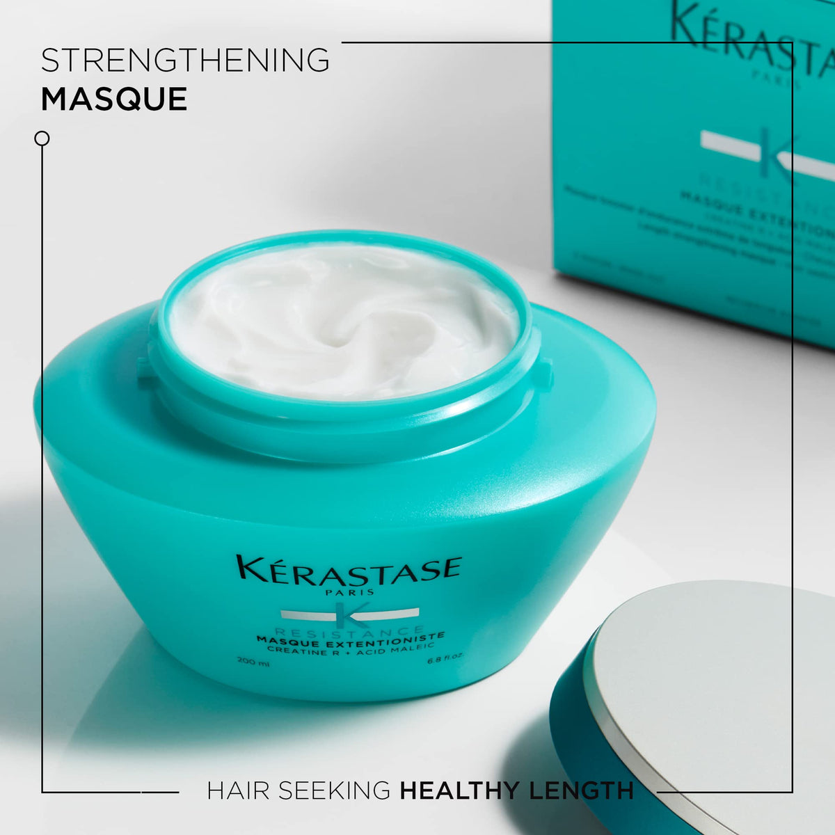 Lavender Kerastase Resistance Masque Extentioniste Strengthening Hair Mask For All Hair Types - Detangles and Seals Split Ends of Damaged Strands With Proteins, 6.8 Fl Oz