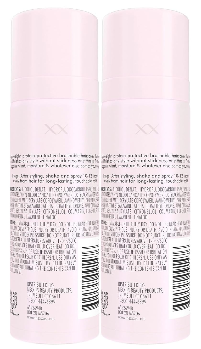 Misty Rose Nexxus Comb Thru Finishing Mist Hair Spray, Volume Spray, Lightweight Hairspray for Fine Hair 45ml (2 Pack Packaging May Vary)