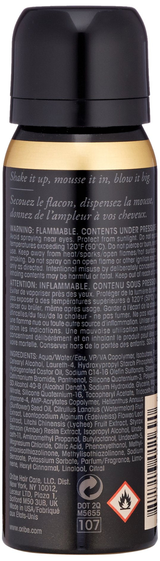 Dim Gray Oribe Grandiose Hair Plumping Mousse - Adds Volume & Thickness - 2.5oz