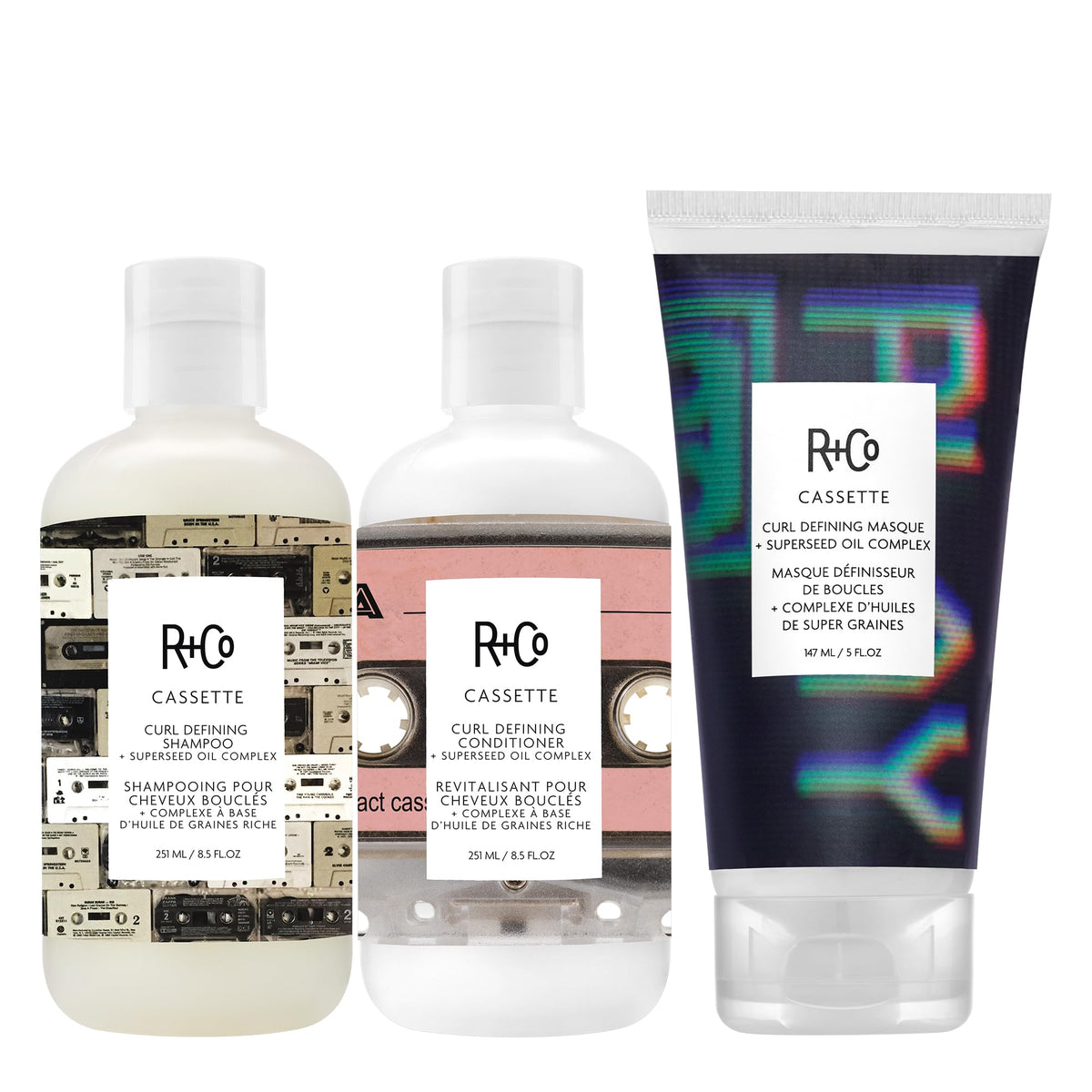 White Smoke R+Co CASSETTE Curl Defining Masque 2 Pack