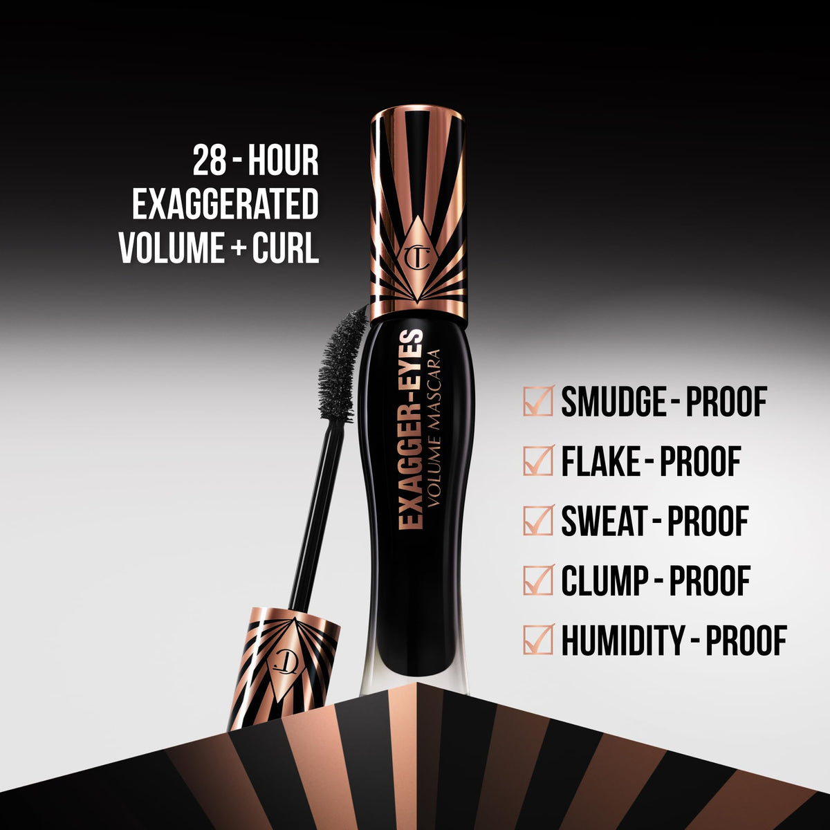 Lavender Charlotte Tilbury Exagger-Eyes Volume & Length Mascara, Exagger-Black