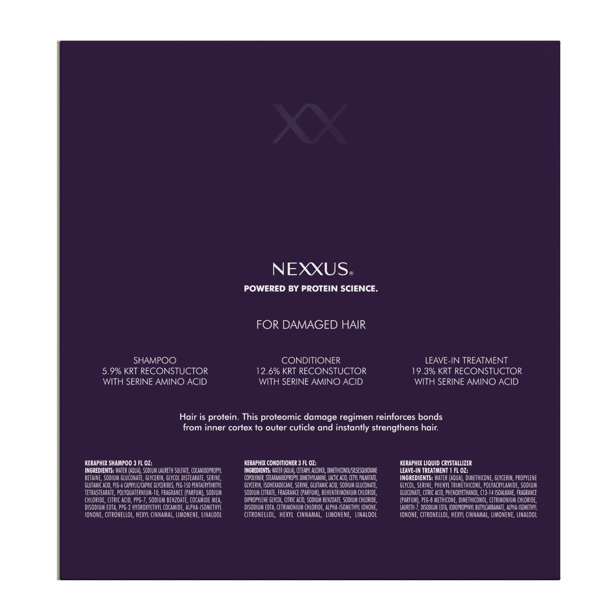 Midnight Blue Nexxus Holiday Gift Set Keraphix 3 ct