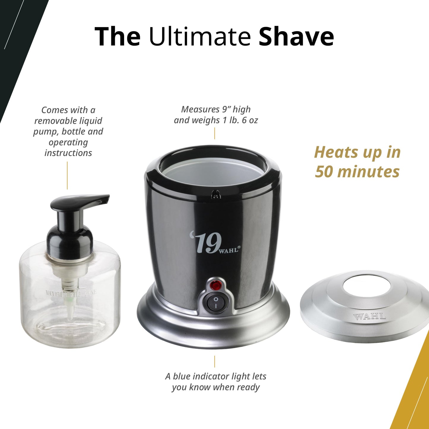 White Smoke Wahl Professional 5 Star Hot Lather Machine, Fast Heating, Easy Maintenance, Ready Indicator